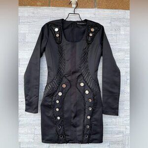 AVANT-GARDE MARJAN PEJOSKI  Mirror Embellished Mini Dress size 8 uk usa XS/S